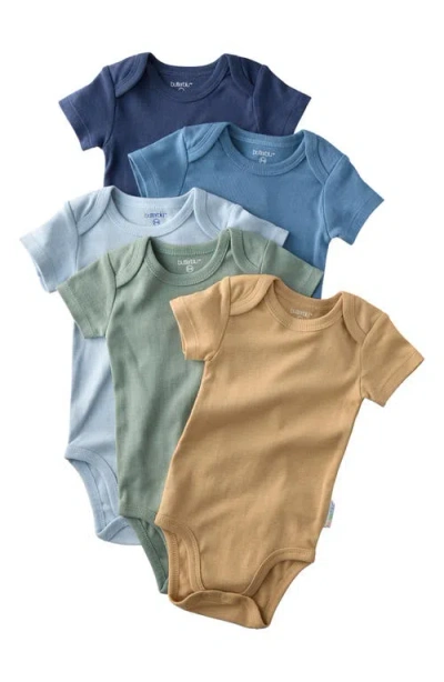Butterblu Avery Assorted 5-pack Bodysuits In Brown