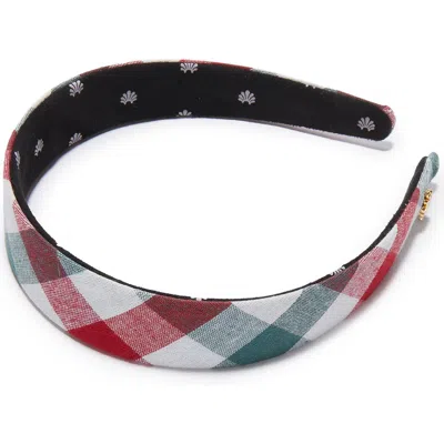Lele Sadoughi Bessette Gingham Headband In Multi
