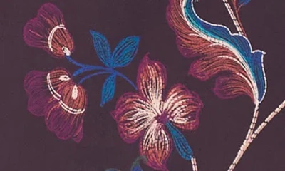 Vince Camuto Long Sleeve Satin Shift Dress In Blue