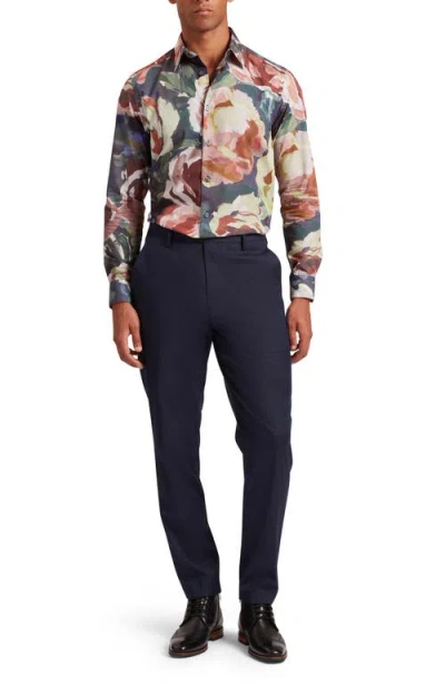 Ted Baker Brynhil Regular Fit Large Painted Floral Shirt In Multi