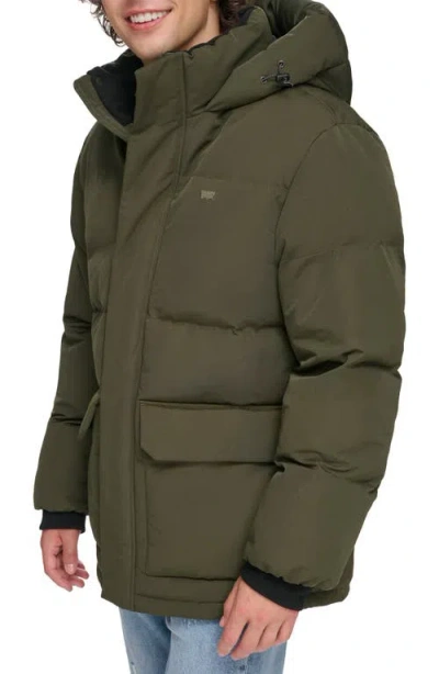 Levi's Arctic Cloth Heavyweight Parka In Green