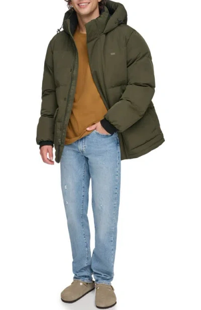 Levi's Arctic Cloth Heavyweight Parka In Green
