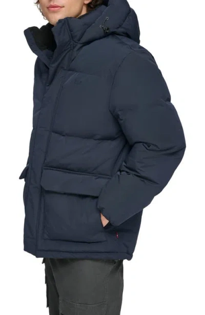 Levi's Arctic Cloth Heavyweight Parka In Blue