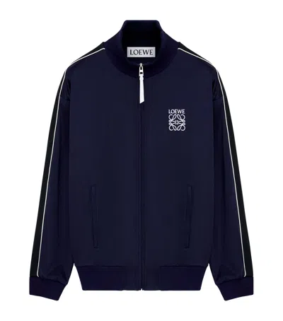 Loewe Monogram Track Jacket In Blue