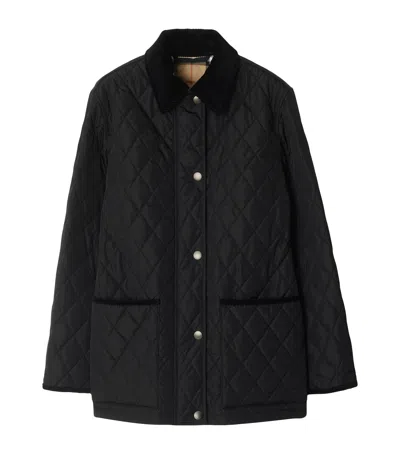 Burberry Women Quilted Thermoregulated Jacket In Black