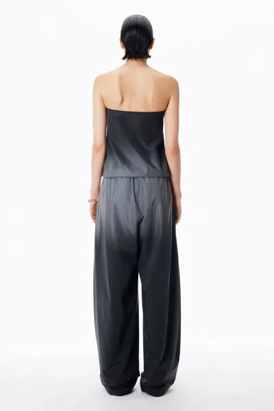 Alexander Wang Reflective Strapless Bubble  Top In Multi