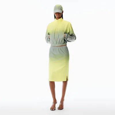 Alexander Wang Reflective Shrunken Track Jacket In Multi