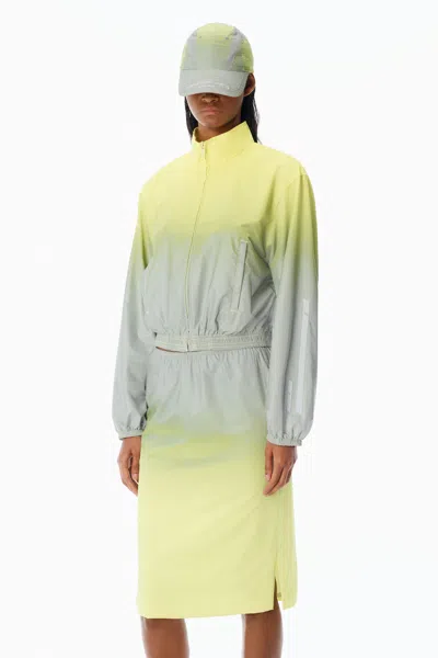 Alexander Wang Reflective Shrunken Track Jacket In Multi