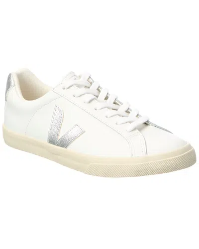 Veja Esplar Logo Leather Sneaker In White
