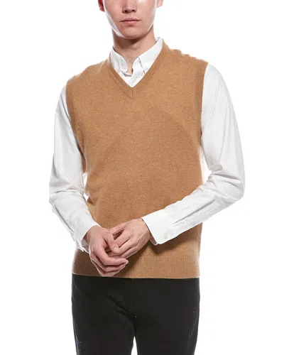 Raffi V- Neck Vest In Brown