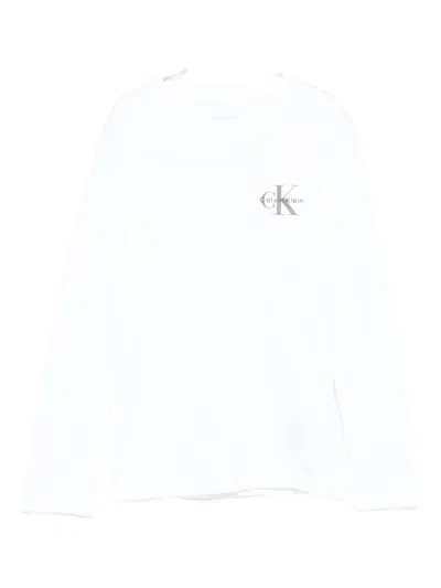 Calvin Klein Logo-print T-shirt In White