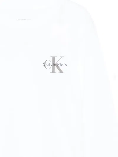 Calvin Klein Logo-print T-shirt In White