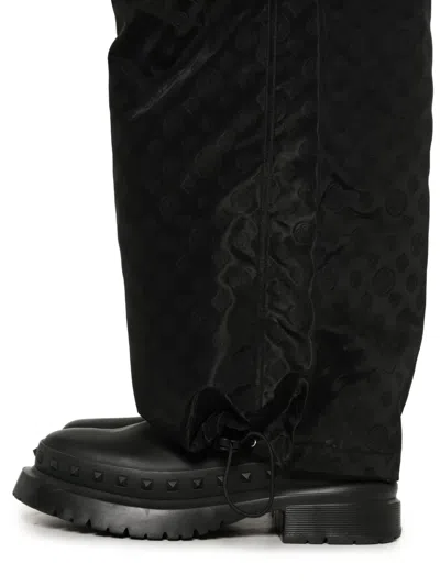 Casablanca Monogram-pattern Trousers In Black