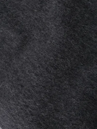 Loulou De Saison Charcoal Alpaca Blend Santo Scarf In Gray