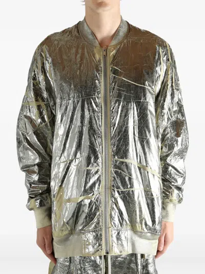 Rick Owens Drkshdw Peter Bomber Jacket In Gray