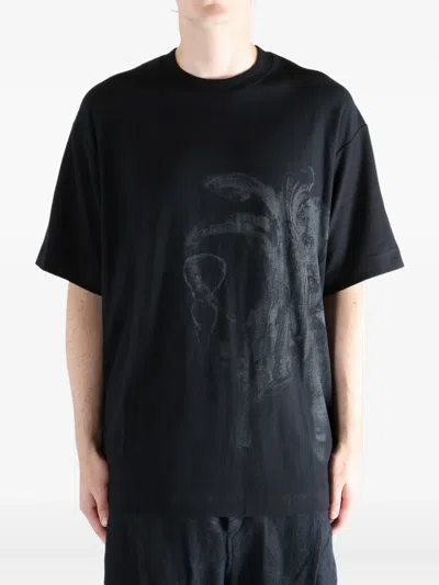Ziggy Chen Digital Print T-shirt In Black
