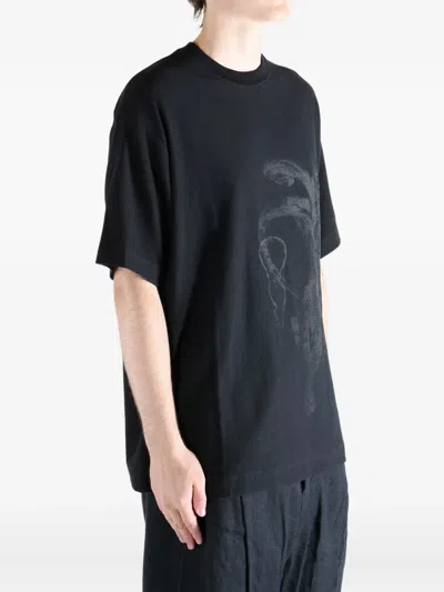 Ziggy Chen Digital Print T-shirt In Black