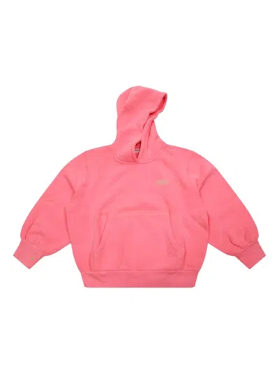 American Vintage Logo-print Hoodie In Pink