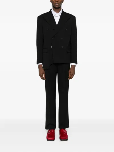 Medeea Wool Trousers In Black