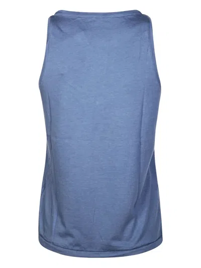 Majestic Debardeur Scoop-neck Tank Top In Blue