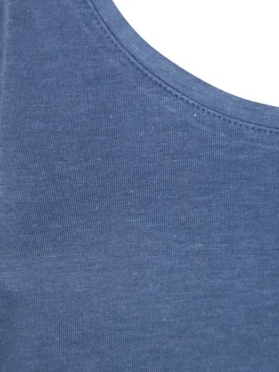 Majestic Debardeur Scoop-neck Tank Top In Blue