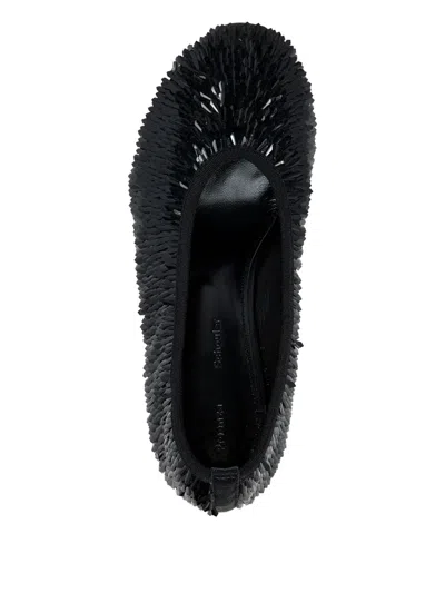 Proenza Schouler Tee Sequined Mesh Pumps In Black