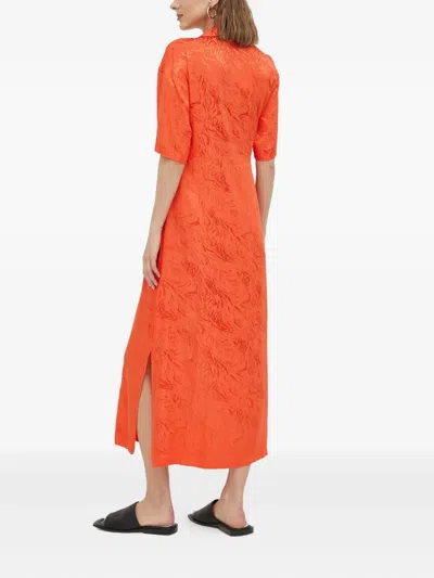 Day Birger Et Mikkelsen Wrap Maxi Dress In Orange