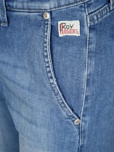 Roy Rogers Nick Logo-patch Jeans In Blue
