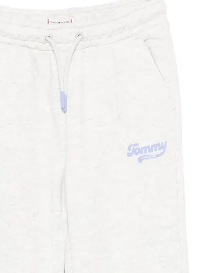 Tommy Hilfiger Junior Logo-detail Track Pants In Gray