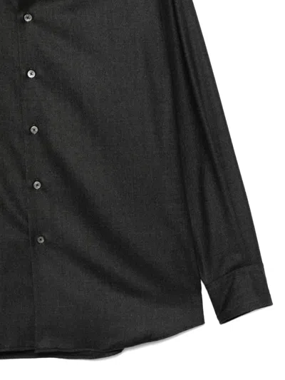 Auralee Long-sleeve Shirt In Gray