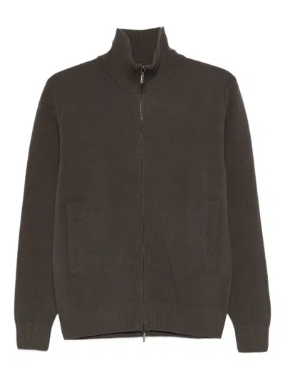 Cruciani Roll-neck Sweater In Brown
