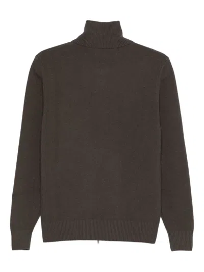 Cruciani Roll-neck Sweater In Brown