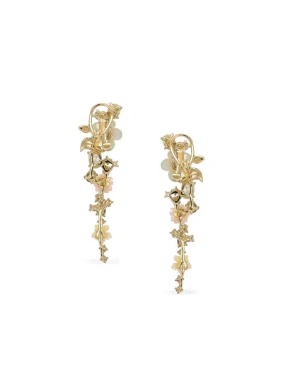 Anabela Chan 18k Gold Vermeil Primrose Vine Multi-gem Earrings In Multi