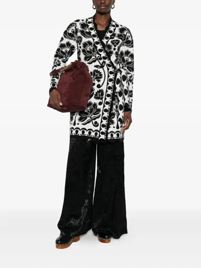 Farm Rio Arabesque Mini Dress In White