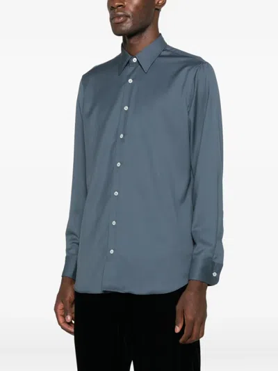 Lardini Buttoned Shirt In Blue