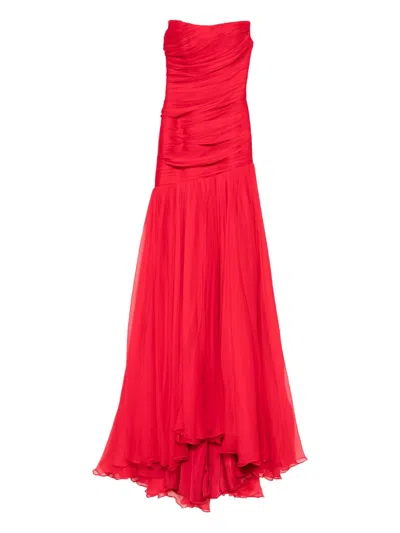 M.marquise Adeline Draped Gown In Multi