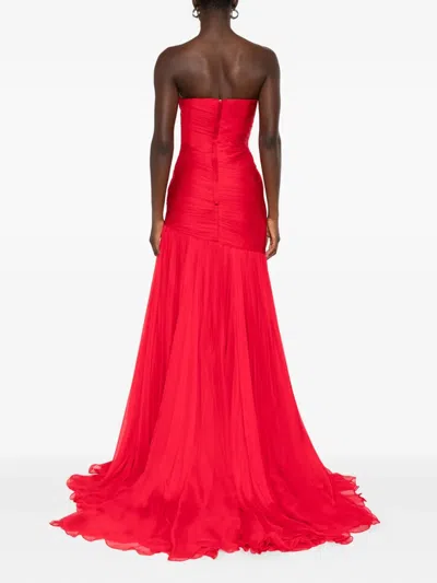 M.marquise Adeline Draped Gown In Multi