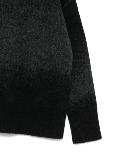 Isabel Benenato Patterned-jacquard Jumper In Black