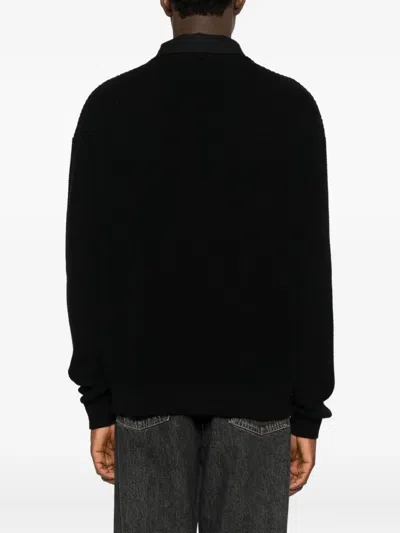 Medeea Collared Sweater In Black