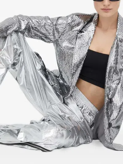 Day Birger Et Mikkelsen Sequined Buttoned Blazer In Gray