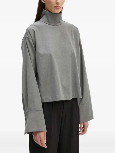 Day Birger Et Mikkelsen High-neck Top In Gray