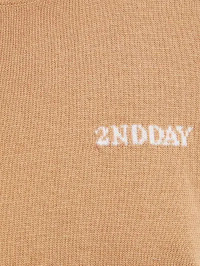 Day Birger Et Mikkelsen Logo-knit Sweater In Brown