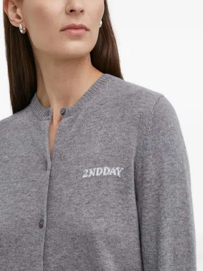 Day Birger Et Mikkelsen 2nd Vinny Buttoned Cardigan In Gray