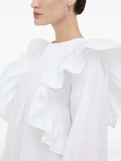 Day Birger Et Mikkelsen Ruffled-trim Mini Dress In White