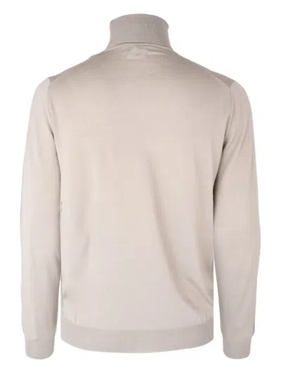 Lardini Roll-neck Sweater In Neutral