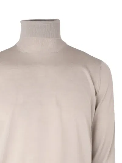 Lardini Roll-neck Sweater In Neutral