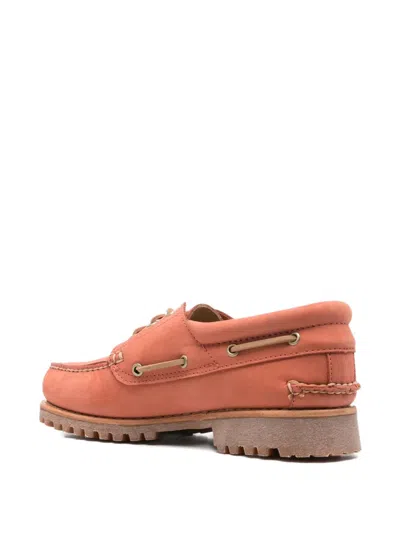 Timberland Leather Boat Shoes In Brown