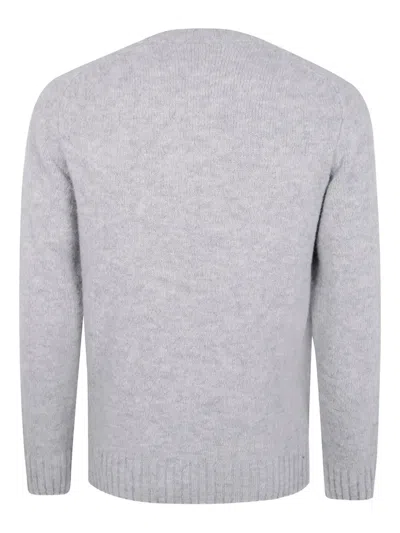 Filippo De Laurentiis Raglan Sleeves Round Neck Sweater In Gray