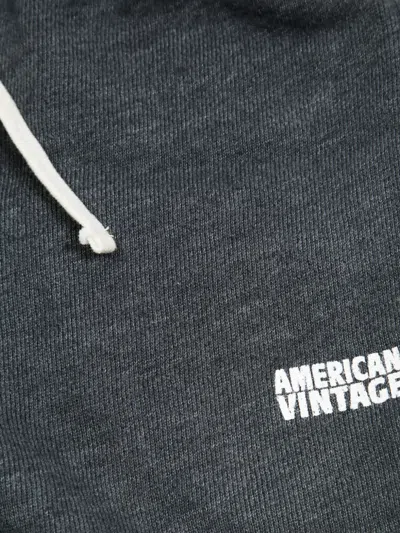 American Vintage Drawstring Bermuda Shorts In Gray