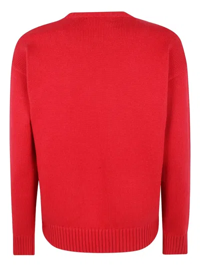 Ralph Lauren Dog-motif Sweater In Red